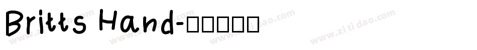 Britts Hand字体转换